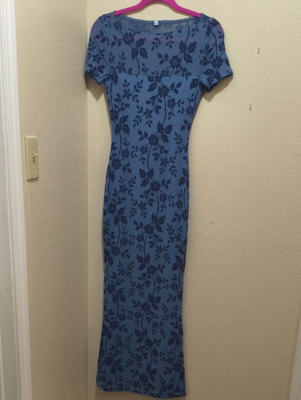 Blue Floral Maxi Dress